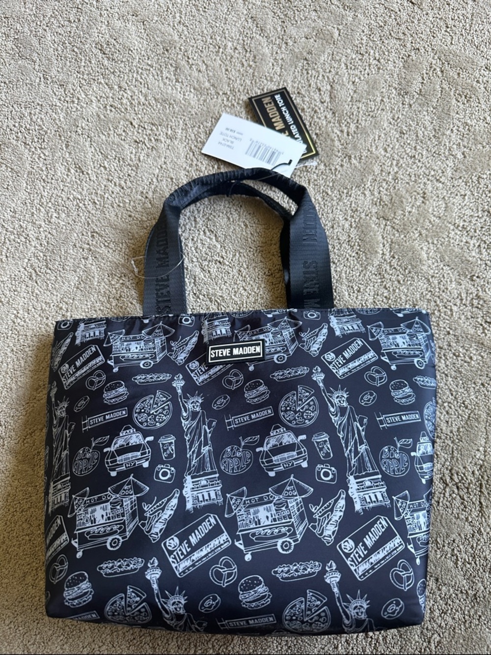 Steve Madden NYC Insulated Lunch Bag Tote OS